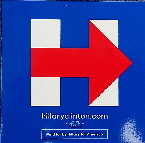 Hillary H arrow Sticker